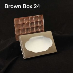 Brown Box Tray 24 Pack of 10