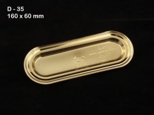 Metallic D35 Eclair Tray Pack of 100