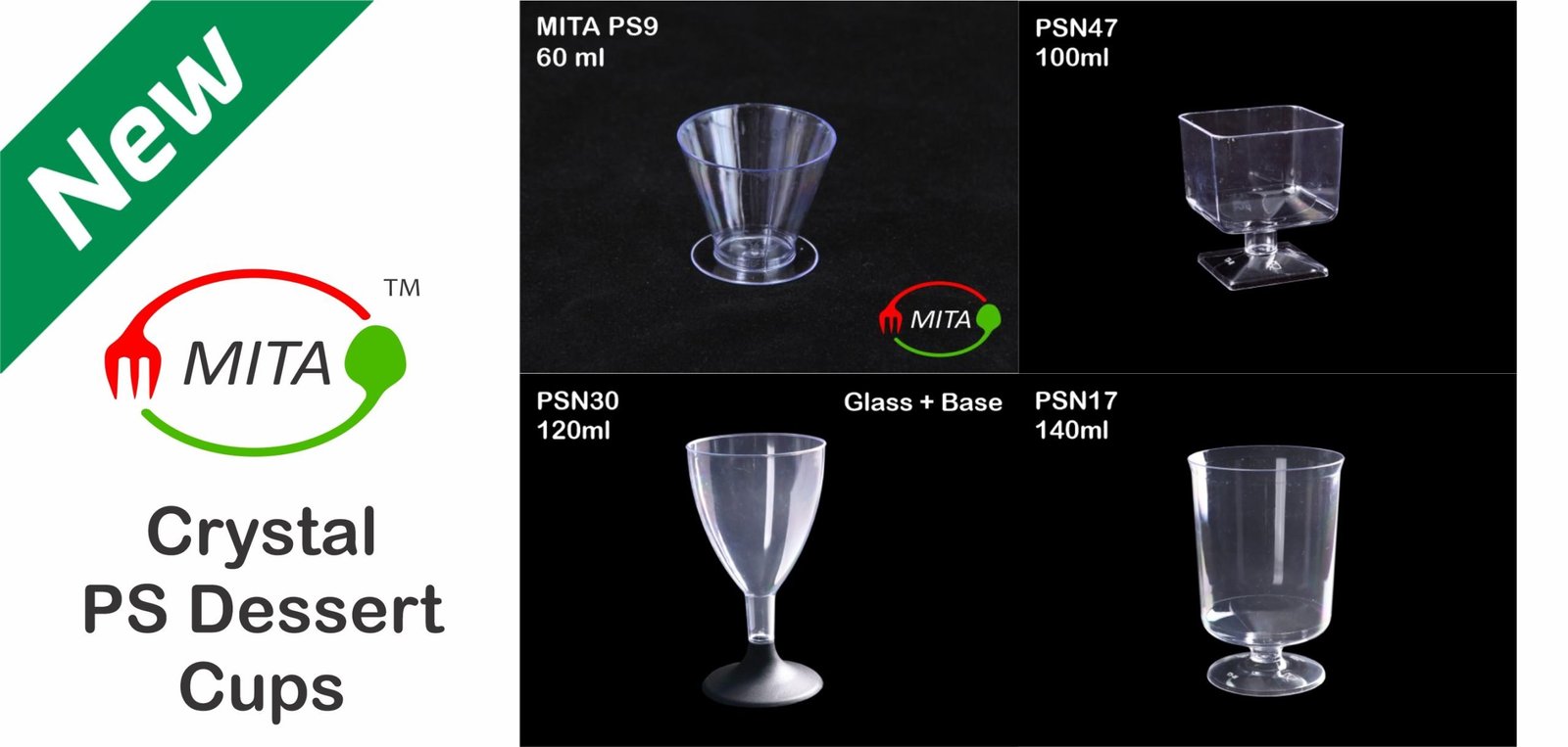 PS Crystal Dessert Cups